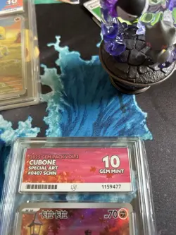 Pokemon TCG Cubone Special Art Holo 0407/07 Chinese 2025 Gem Pack Vol.3 Ace 10 - Image 3