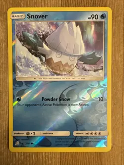 Snover 41/236 Reverse Holo Common Sun & Moon Unified Minds Pokemon Card 2019 - Image 1