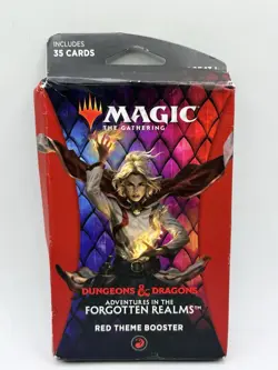 Red Theme Booster Magic the Gathering Dungeons & Dragons Forgotten Realms Cards - Image 1