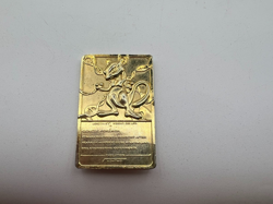 Pokemon 23K Gold Plated Mewtwo Trading Card 1999 Burger King Limited Edition - Image 1