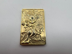 Pokemon 23K Gold Plated Mewtwo Trading Card 1999 Burger King Limited Edition - Image 2
