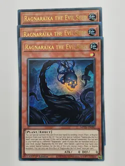 Yu Gi Oh - 3x MP25-EN182 Ragnaraika the Evil Seed - Ultra Rare - Image 1