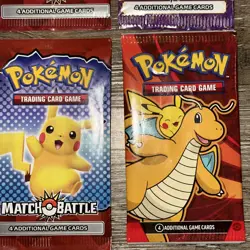 Lot Of 4 Pokemon TCG 4 Card Sealed Booster Packs Match Battle - Image 2