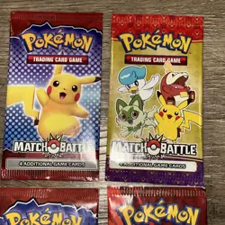 Lot Of 4 Pokemon TCG 4 Card Sealed Booster Packs Match Battle - Image 3
