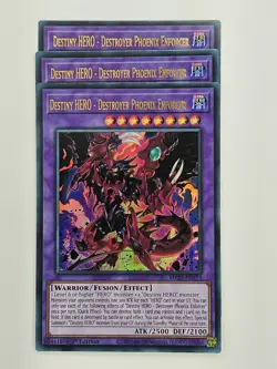 Yu Gi Oh - 3x MP25-EN273 Destiny HERO - Destroyer Phoenix Enforcer - Ultra Rare - Image 1