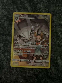 Steelix 247/236 SM Cosmic Eclipse Secret Rare Full Art Holo Pokemon Card - Image 1