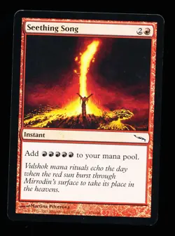 * * 1x Seething Song x1 * * Mirrodin MTG LP Lightly Played - Image 1