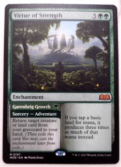 Virtue of Strength - Wilds of Eldraine (WOE) - EN - M 0197 - Image 1