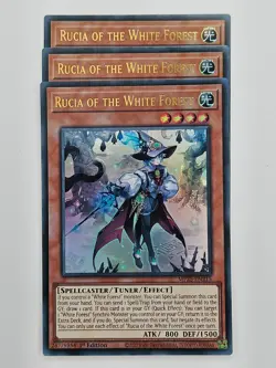 Yu Gi Oh - 3x MP25-EN215 Rucia of the White Forest - Ultra Rare - Image 1