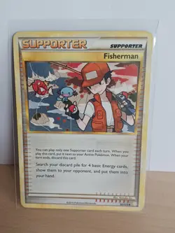 Fisherman HeartGold SoulSilver 92/123 Pokemon Card - NM - *LQQK* - Image 1
