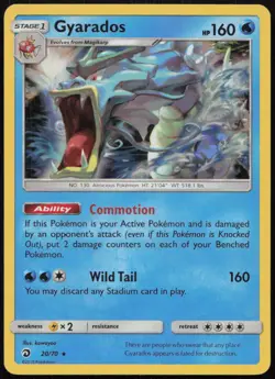 Gyarados 20/70 LP Dragon Majesty Rare Holo Pokemon - Image 1