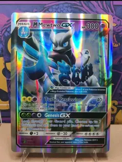 Jumbo Custom Made pokemon Card M Mewtwo GX Not Original TCG for Display Only - Image 1