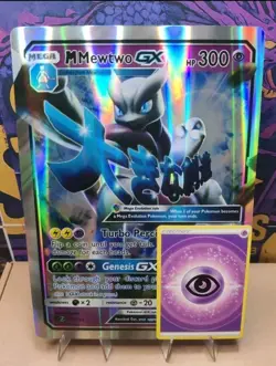 Jumbo Custom Made pokemon Card M Mewtwo GX Not Original TCG for Display Only - Image 2
