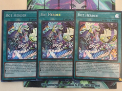 Yugioh 3x Bot Herder Secret Rare MP25-EN149 2025 Mega-Pack 1st Edition Near Mint - Image 2