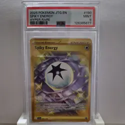 2025 Pokemon JTG EN Spiky Energy Hyper Rare PSA 9 Mint Special Energy - Image 1