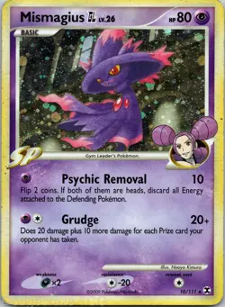 Mismagius GL 10/111 Holo Rare Rising Rivals Pokemon HP - Image 1