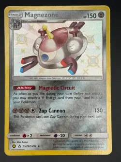 MAGNEZONE SV29/SV94 SHINY RARE HIDDEN FATES SHINY VAULT POKEMON LP - Image 1