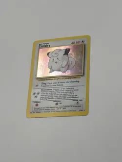 MP Pokemon Clefairy 5/102 Base Set Holo Rare English 1999 - Image 2