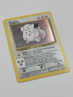 MP Pokemon Clefairy 5/102 Base Set Holo Rare English 1999 - Image 3