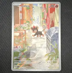 Pokemon Litleo 139/132 Me01: Mega Evolution Illustration Rare Holo 70HP Eng - Image 1