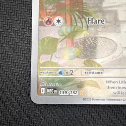 Pokemon Litleo 139/132 Me01: Mega Evolution Illustration Rare Holo 70HP Eng - Image 5