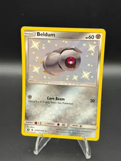 Beldum SV30/SV94 Shiny Rare Hidden Fates Shiny Vault Pokemon Near Mint - Image 1