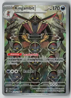 Kingambit 220/198 Illustration Rare Scarlet & Violet Pokemon NM - Image 1