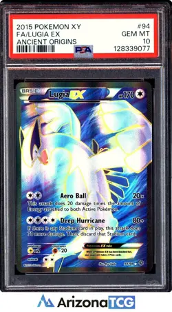 Pokemon 2015 Lugia EX 94/98 Full Art Ancient Origins GEM MINT PSA 10 - Image 1