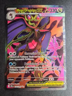 Mega Dragalge ex 104/086 NM Chaos Rising Holo Ultra Rare Pokemon - Image 1