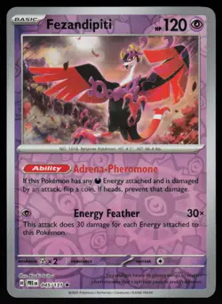 Fezandipiti 045/131 Holo Rare Prismatic Evolutions Pokemon Reverse Holo NM - Image 1