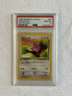 PSA 10 - 1999 Pokemon Jungle 1st Edition Jigglypuff #54/64 - GEM MINT! - Image 1