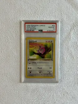 PSA 10 - 1999 Pokemon Jungle 1st Edition Jigglypuff #54/64 - GEM MINT! - Image 2