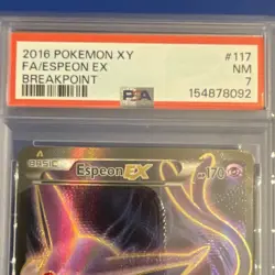 Pokemon Espeon EX 117/122 Breakpoint Full Art Holo Ultra Rare English 170HP - Image 4