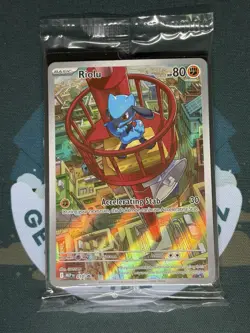 Pokemon TCG Riolu 010 Me: Mega Evolution Full Art Illustration Rare Promo NM - Image 1