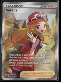 Serena 193/195 Ultra Rare Silver Tempest Pokemon Near Mint - Image 1
