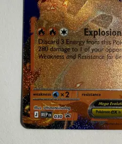 Mega Charizard Y ex ME: Mega Evolution Promo 030 Promo Pokemon Holo Near Mint - Image 4