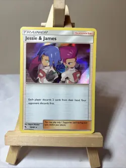 Jessie & James 58/68 Hidden Fates Holo Rare Pokemon Trainer Team Rocket - Image 1