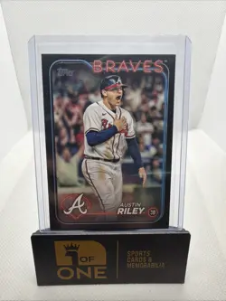 2024 Topps - Black #43/73 - Austin Riley - Braves - Image 1