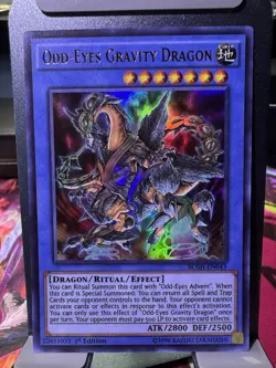 | Yugioh Odd-Eyes Gravity Dragon BOSH-EN043 Ultra Rare NM- 🔥 | - Image 1