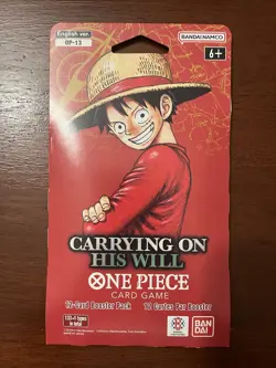 Bandai One Piece Card Game Carrying on His Will OP-13 English Booster Pack - Image 1