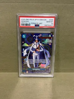 2026 ONE PIECE OP14-EB04-THE AZURE SEA'S SEVEN SPECIAL ALT ART SENGOKU PSA 10 - Image 1