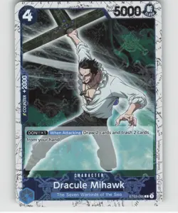 Premium Booster #ST03-005 Dracule Mihawk (ST03-005) (Jolly Roger Foil) - Image 1