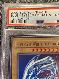 PSA 8 Blue-Eyes White Dragon SDK-001 1st Edition North American 2002 Yu-Gi-Oh! - Image 5