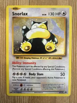 Snorlax - XY179 - Pokemon XY Promo Holo Rare Card DMG - Image 1
