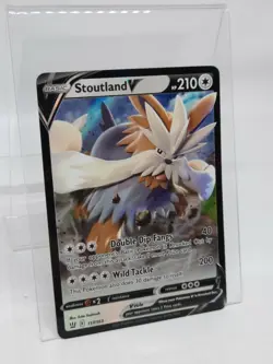 Stoutland V 117/163 Battle Styles Ultra Rare Holo Pokemon Card NM - Image 2