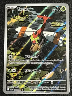 Pokemon TCG Yanma Destined Rivals Full Art Rare Card 183/182 - Image 1