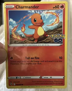 Charmander 008/078 Pokemon GO Regular NM-Mint Pokemon Card TCG - Image 1