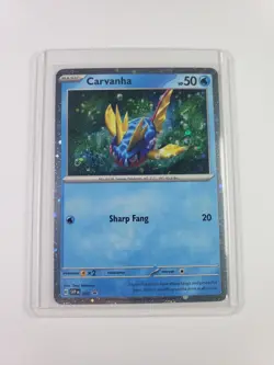 Pokemon Carvanha 093 Sv: Scarlet & Violet Promo Card Cosmos Holo - Image 1