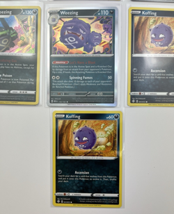 7 Card Lot koffing galarian weezing common Reverse Holo Pokemon TCG - Image 4
