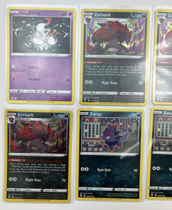 8 Card Lot hisuian zorua zoroark common Reverse Holo Pokemon TCG - Image 2